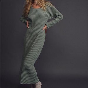 Free People Beach Teal Walk About Maxi Dress